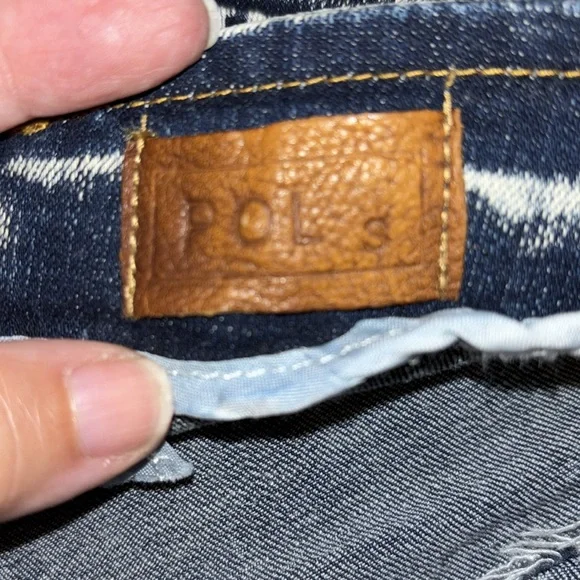 POL Denim Asymmetrical Skirt with Zipper Detail Small NWOT - Picture 5 of 8